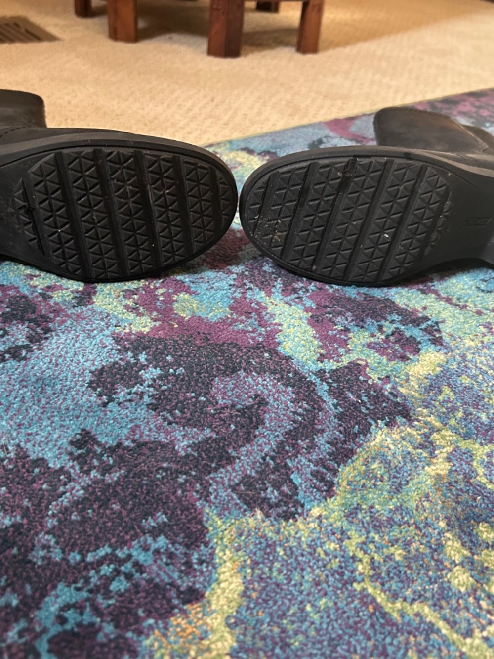 Water-resistant Black Teva Ankle Boots size 6.5 - Picture 4 of 5
